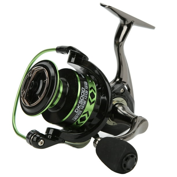 Carretes de pesca con rueda giratoria de metal con bisel grande de 45° y relación de aspecto 5,2:1 DK5000