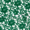 thumbnail image 1 of Decorative Silk Inc Raschel Lace Fabric 60" Wide Polyester French Floral by The Yard (3 Yard, Hunter Green), 1 of 1