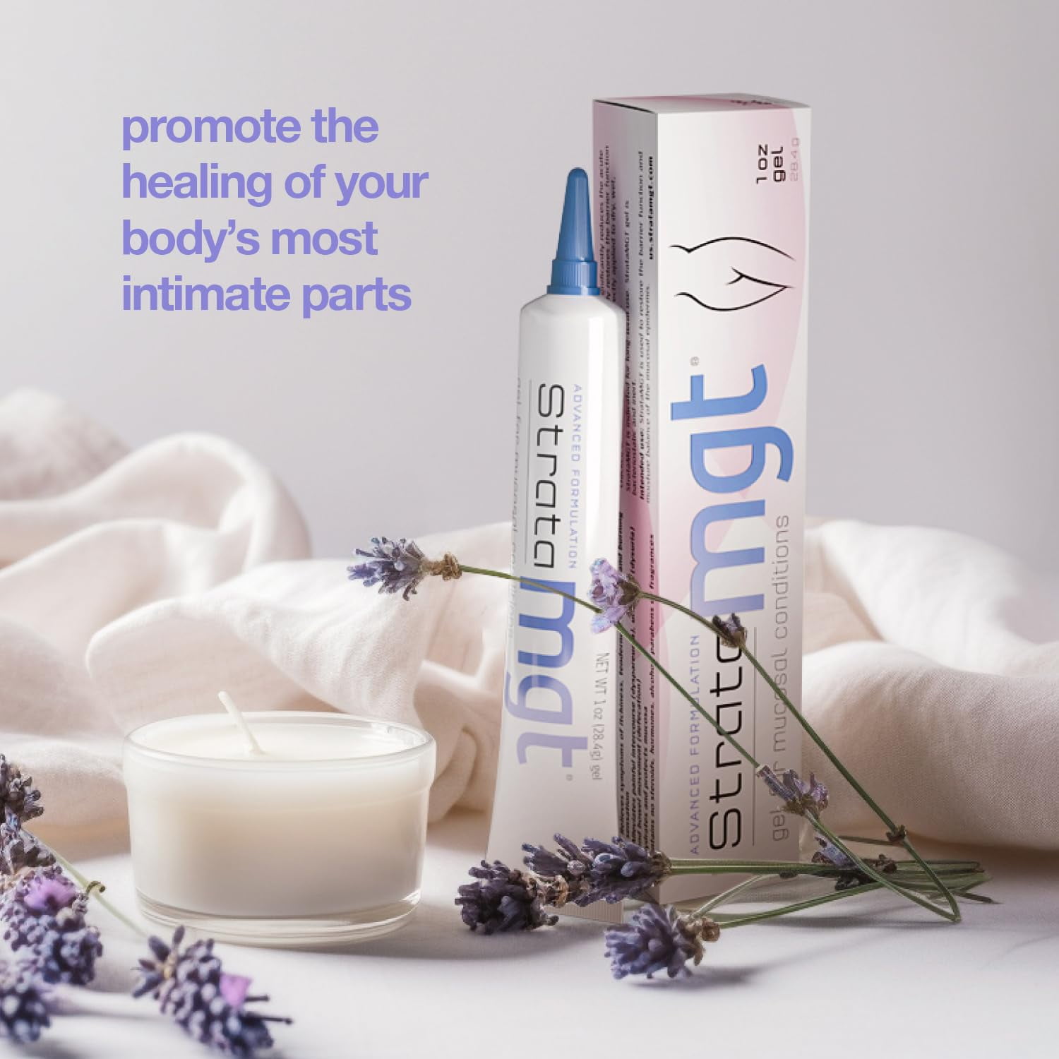 StrataMGT Vaginal Moisturizer, Non-Hormonal & Non-Steroidal, Post Menopause Support for Dryness, Itching and Burning, 1oz / 28.4g