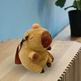 thumbnail image 6 of amagogo Plush Capybara Backpack Funny Casual Lightweight Fashion Stuffed Animal Backpack Brown, 6 of 9