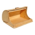 thumbnail image 3 of STP GOODS Birch Bark Bread Box with Lid 9.8x7.9x5.7'' (25x20x14.5 cm) Lilies Pattern Countertop Bread Bin Handmade Wooden Bread Storage Container for Bakery Storage Bin Food Keeper Pastry Box, 3 of 7