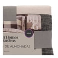 thumbnail image 4 of Set de Fundas para Almohadas Better Homes & Gardens King Size Diseño de Cuadros Color Negro 2 Piezas, 4 of 4
