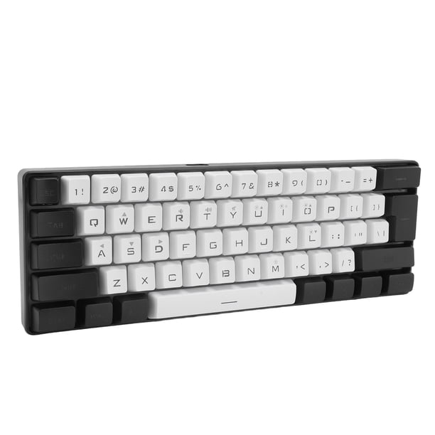 61 Keys RGB Backlit Gaming Keyboard, Ergonomic Compact Wired Keyboard ...