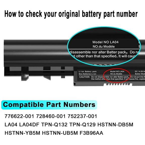 Battery Replace With HP 15-F100 15-f200 15-f272wm 15-f211wm 15-f233wm 15-f387wm