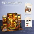 thumbnail image 4 of EIMELI DIY Miniature Dollhouse Kit 1 24 Scale Wooden Room Making Kit with Furniture and LED Light Handmade Mini Craft Exquisite Model Building Set for Child Home Decor, 4 of 8