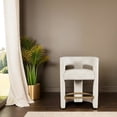 thumbnail image 2 of Starlight Canyon Home Elegant Brown Jacquard Upholstered Counter Stool with Metal and Plywood Base, 2 of 7