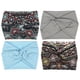 thumbnail image 1 of Diadema anudada Bohemia de 4 piezas para mujeres en azul claro, gris claro, negro, azul y amarillo, 1 of 5