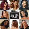 thumbnail image 6 of STUDIOCUT BY PROS Loose Deep Wave Bob Wigs 12 Inch Middle Center Part Swiss Lace Front Bob Wig for Black women Wavy Curly Wig Heat Resistant Synthetic Wigs DPL008 (1-JETBLACK), 6 of 7