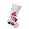 thumbnail image 2 of Calcetines Decorativos Navideños con Diseño de Muñeco de Nieve para Ancianos, Calcetines Blancos para Regalo, Decoración Colgante para Chimenea Del Hogar., 2 of 6