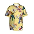 thumbnail image 2 of Fotbe Beautiful Bright Birds And Flowers Hawaiian Shirt For Men Unisex Summer Beach Casual Short Sleeve Cotton Linen Button Down Shirts-3x-Large, 2 of 9