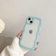 thumbnail image 4 of (Azul) Funda para iPhone 13, Curly Simple Wave Estética Linda funda para mujeres y hombres, linda funda transparente para teléfono, funda protectora de silicona suave a prueba de golpes para iPhone 13, 4 of 5