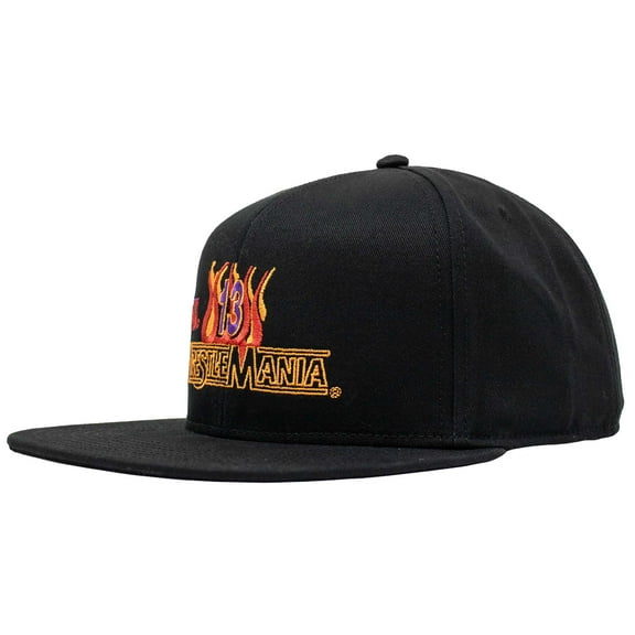 Men's Ripple Junction Black WrestleMania 13 Snapback Hat