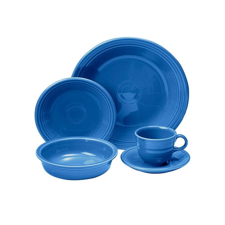 5 Piece Place Setting, Lapis, Heart New Shamrock Arabesque Cobalt setting Fiesta Paprika Casserole 5piece Dinnerware Scraper Titanium 51 Copper.., By Fiesta Ship from