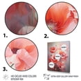 thumbnail image 3 of Designart "Coral Poppies love expression V" Floral & Botanical Wall Decor, 3 of 5
