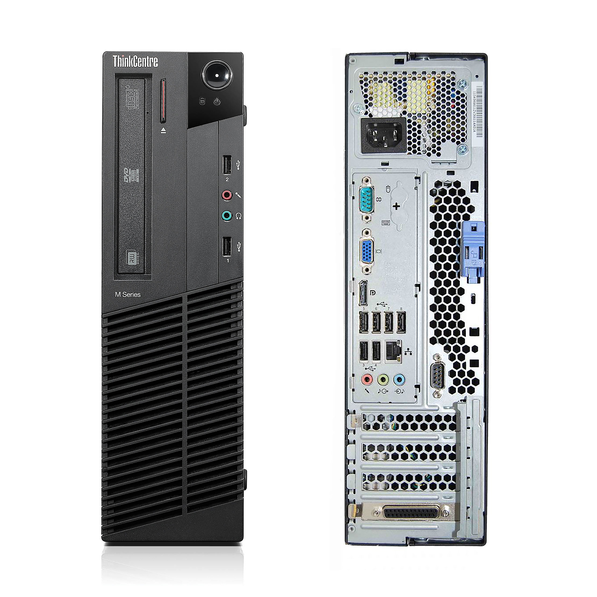 Used - Lenovo ThinkCentre M82, SFF, Intel Core i7-3770 @ 3.40 GHz, 8GB DDR3, NEW 240GB SSD, DVD-RW, Wi-Fi, VGA to HDMI Adapter, NEW Keyboard + Mouse, No OS - image 2 of 3