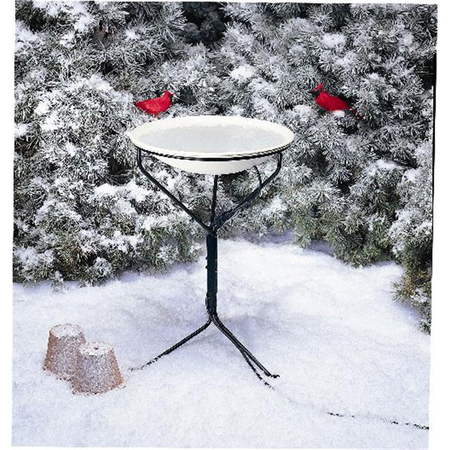 Allied Precision 20 inch Heated Bird Bath with Metal Stand