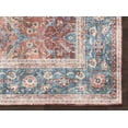 thumbnail image 3 of Abani Paloma Collection Machine Washable 2'2" x 9'6" Red Teal Vintage Area Rug, 3 of 5