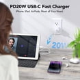 thumbnail image 2 of compatible for iphone 14 13 12 11 Fast Charger, 2-Pack with 6.6FT USB C Connector Hi-Speed Cable with compatible for iphone 14/13/13Pro/12/12 Pro/11/11Pro/XS/Max/XR/X/8 Plus,iPad, 2 of 9