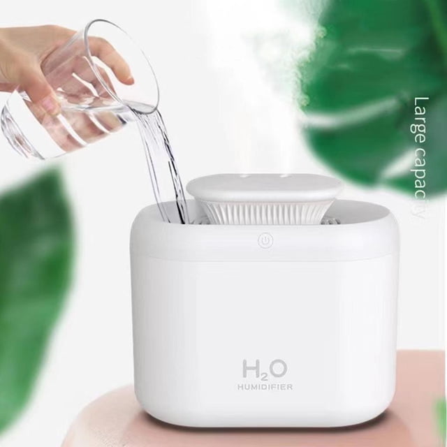 Difusor de aceite esencial de plástico ABS, humidificador de aire USB, generador de niebla fría, ambientador, humidificador para bebé de 3, blanco perfecl Humidificador de aire casero