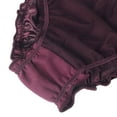 thumbnail image 3 of INSPIRE CHIC Women's Plus Size Low Waist Soft Satin Sparkled Brief Stretchy Underwear Large Burgundy, Gray, Rose Red, 3 of 6