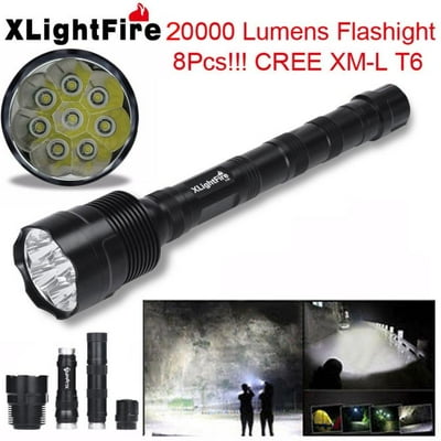 cree xm-l t6 led rechargeable flashlight torch MINI 600 LUMENS ZOOMABLE First Class Uniforms Perfect for hunting with green light YorkStreet XLightFire 20000 Lumens 8x