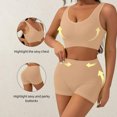 thumbnail image 4 of Womens Two Piece Workout Sets Sports Bra High Waisted Biker Shorts Gym Set Outfits, 4 of 9