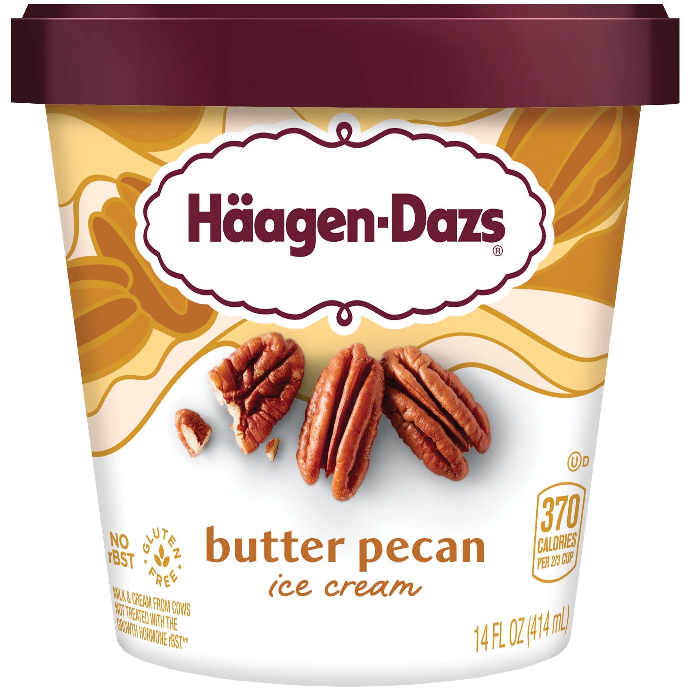 HAAGENDAZS Butter Pecan Ice Cream 14 fl. oz. Cup