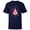 Navy, variant on Disney Princess Aurora Holiday Christmas Ornament - Short Sleeve T-Shirt for Kids - Customized-Royal