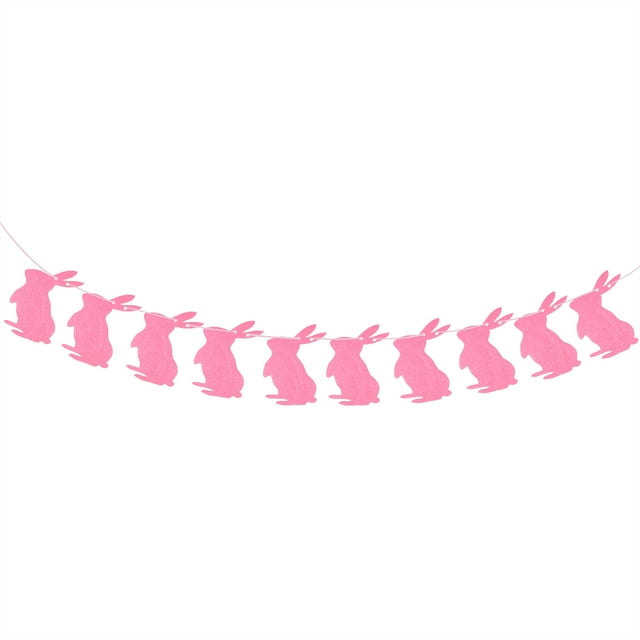 Guirlande Colorée de Lapin de Pâques Banner 3 Mètres 10 Drapeaux pour Décorations de Fête à la Maison