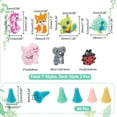 thumbnail image 2 of Animal Silicone Knitting Needle Stoppers Knitting Needle Point Protectors for Knitting Needles Crocheting Projects Mixed Color, 2 of 6