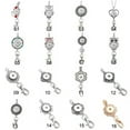 thumbnail image 5 of HOOUN Popular Ginger Drill Snap Pendant Keychain Fit 18mm Snap Button Jewelry Making -#19, 5 of 8