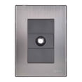 thumbnail image 1 of Placa Armada Inoxidable Con Toma Coaxial Salida T.V. Igoto Gris Oscuro INOX1011, 1 of 3