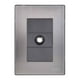 thumbnail image 1 of Placa Armada Inoxidable Con Toma Coaxial Salida T.V. Igoto Gris Oscuro INOX1011, 1 of 3