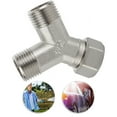 thumbnail image 4 of 1Pc Copper Dishwasher Washing Machine Tap Y Dual Splitter 1/2\" Hot, 4 of 11