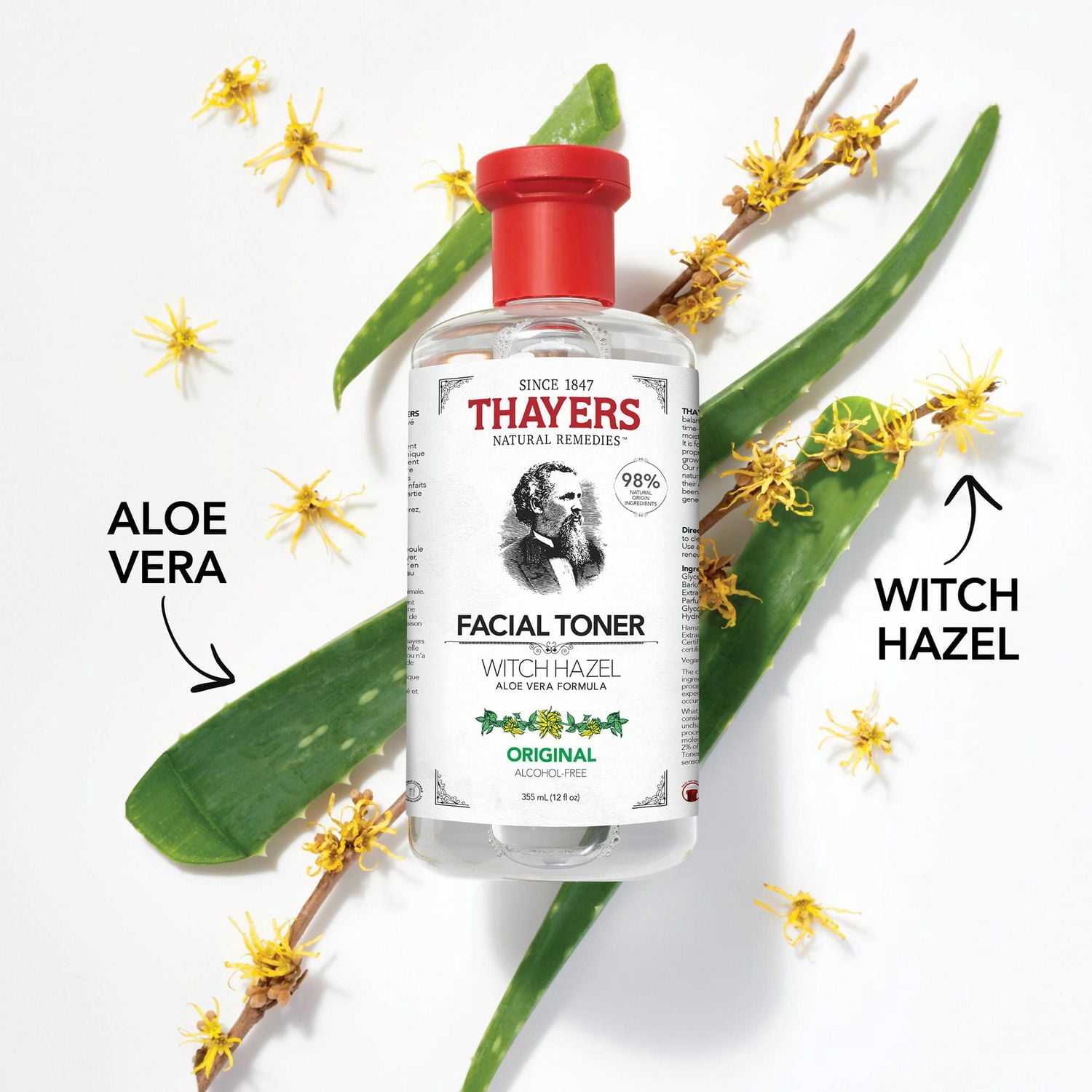 Thayers Original Facial Toner Alcohol-Free Witch Hazel and Aloe Vera
