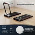 thumbnail image 3 of Goplus Tapis Roulant Pliable 3-en-1 avec Poste de Travail de Bureau Amovible Télécommande Noir, 3 of 10