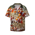 thumbnail image 2 of Lsque Cute Anemone Fish print Men's Cuban Collar Short Sleeve Shirt Summer Beachwear Casual Button Down Fashionable Vacation Leisure Shirt-XX-Large, 2 of 7