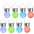 thumbnail image 3 of FKHouse 8-Pack Solar Outdoor Hanging Lanterns, Thanksgiving & Christmas Decoration Lights, 3 of 8
