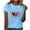 New10/Sky Blue, variant on Otvok Valentine'S Day Fashion Crewneck Short Sleeve T-Shirt Casual Loose Shirt Tops for Women