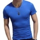 thumbnail image 5 of New Men T Shirt Tops V Neck Short Sleeve Tees Men s Fashion Fitness Hot T-shirt For Male Size 5XL, 5 of 5