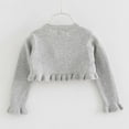 thumbnail image 4 of Fshinging Kids Girls Summer Tops 2025 T Shirts Knit Cardigan Sweater Autumn Outerwear Soft Comfortable Lightweight Layering Piece Spring Fall Athletic Tops Tees, 4 of 4