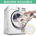 thumbnail image 6 of Red Mushroom Plant Light Pattern Square Tablecloth,Waterproof Square Table Cover,Wipeable Spillproof Washable Table Cover for Home Kitchen Party Decor 42"X42"(107x107cm), 6 of 6