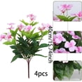 thumbnail image 2 of Topboutique Artificial Impatiens Flowers Silk Impatiens Bouquet Lifelike Flower Bouquet Fake Flower Greenery for Wedding Home Party Decoration Event Gift (4 Pcs-7 Branches,Pink), 2 of 6