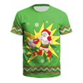 thumbnail image 1 of (15 estilos) Ropa unisex Nueva moda Navidad Impresión digital Adolescente Camiseta de manga corta Hombres/Mujeres Casual Tallas grandes Top, 1 of 4
