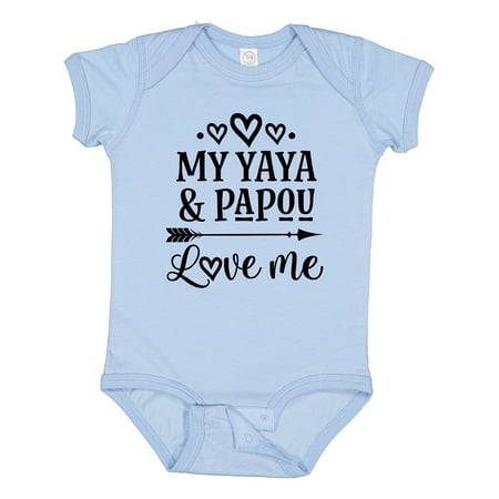 

Inktastic My Yaya and Papou Love Me Gift Baby Girl Bodysuit