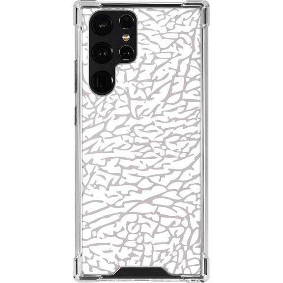 Skinit Sneakerhead Elephant Print White Galaxy S22 Ultra Clear Case