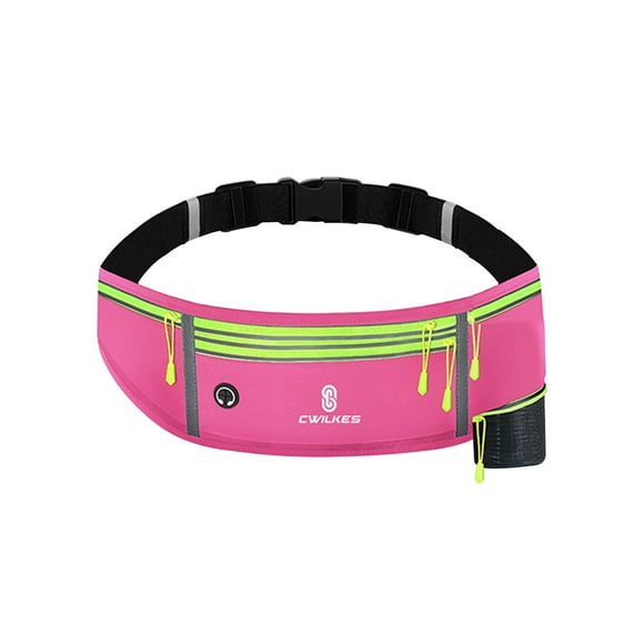 Lksixu Ceinture de Course avec Bouteille d'Eau Sac de Taille pour Hommes & Femmes Ceinture de Sport avec Fermeture Éclair pour Course Randonnée Escalade Bacs de Rangement Organisateurs et Rangement