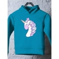 thumbnail image 3 of Lovely Unicorn Portrait Peaceful Hoodie Toddler - Toddler Hoodie, 3 of 4