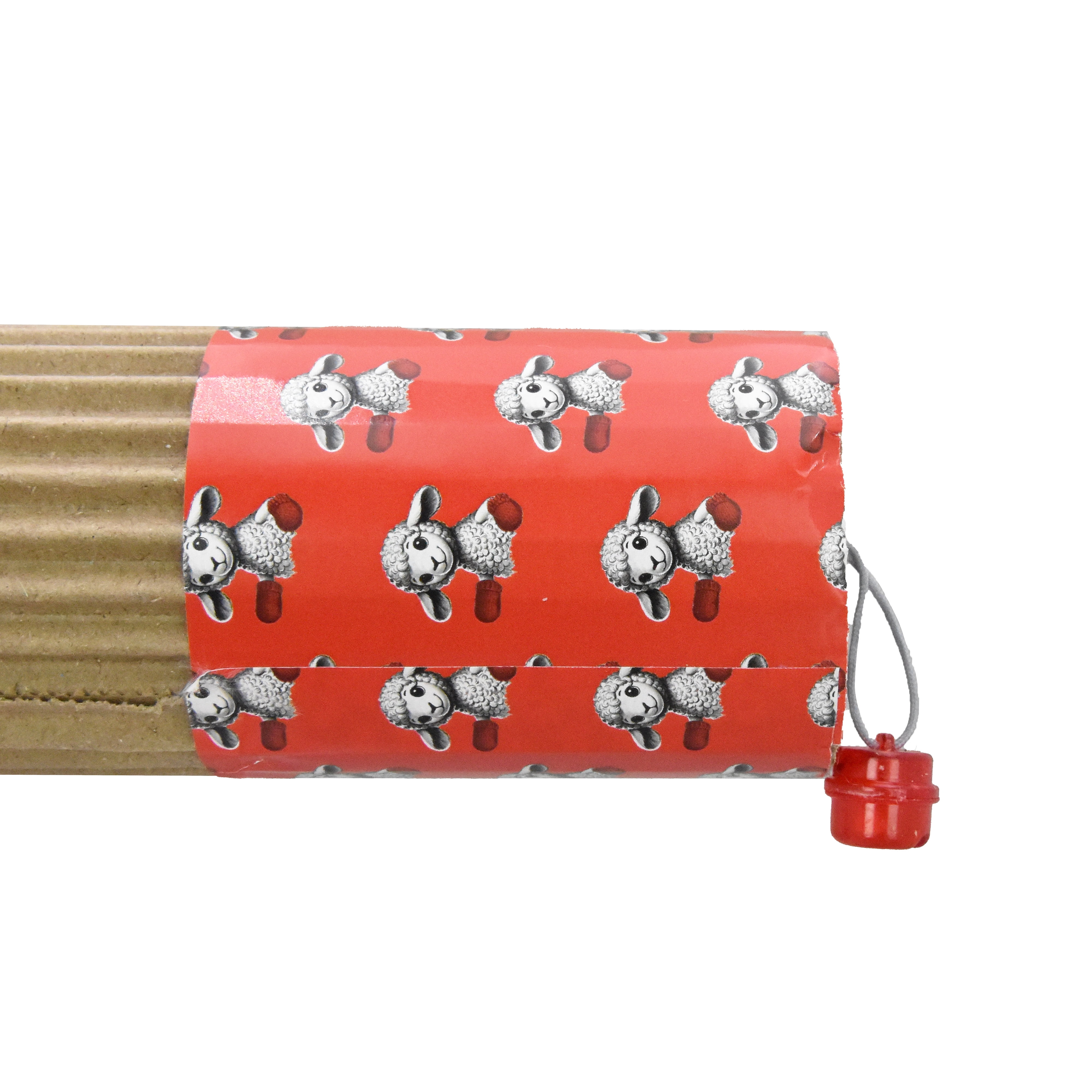 Jouet pour chat en carton imprimé côtelette d'agneau Multipet avec clochette et plumes 485 / 5,000  Impression originale du personnage de Lamb Chop Bruit de cloche pour une stimulation accrue<