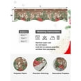 thumbnail image 5 of Christmas Poinsettia Fireplace Mantle Scarf, Farmhouse Eucalyptus Botanical Xmas Mantel Cover Table Runner for Home Living Room Door Window, Indoor Outdoor Holiday Party Decor 17" x 60", 5 of 6